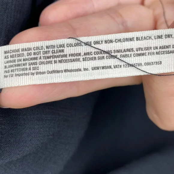 Free People Cascades Black Ruffle Tank Top XS Semi Sheer Flowy Top - Picture 13 of 14